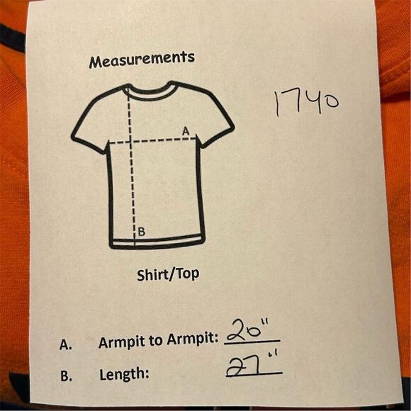 Auburn Tigers Men's Orange Graphic T-Shirt Size L Short Sleeve - Picture 8 of 8